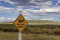 Low Flying Aircraft Sign at Stead Airport in Nevada, USA