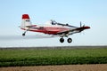 A low flying crop duster aircraft Royalty Free Stock Photo