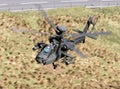 Low flying military helicopter