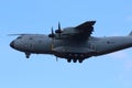 Low flying A400 military transport plane Royalty Free Stock Photo