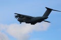 Low flying A400 military transport plane Royalty Free Stock Photo