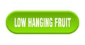 low hanging fruit button Royalty Free Stock Photo