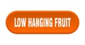 low hanging fruit button Royalty Free Stock Photo
