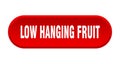 low hanging fruit button Royalty Free Stock Photo