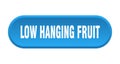 low hanging fruit button Royalty Free Stock Photo