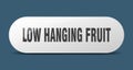 low hanging fruit button. low hanging fruit sign. key. push button. Royalty Free Stock Photo
