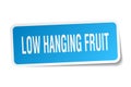 low hanging fruit sticker Royalty Free Stock Photo