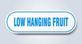 low hanging fruit sticker. Royalty Free Stock Photo