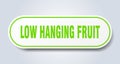low hanging fruit sticker. Royalty Free Stock Photo