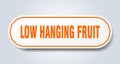 low hanging fruit sticker. Royalty Free Stock Photo