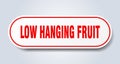 low hanging fruit sticker. Royalty Free Stock Photo