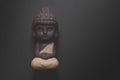 Low key of a Budha statue Royalty Free Stock Photo