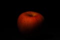 Low key picture of apple on dark background. Royalty Free Stock Photo
