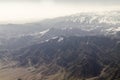 Low land, valley and Hindukush mountain in Afghanistan