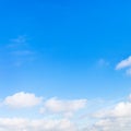 Low little clouds in blue sky Royalty Free Stock Photo