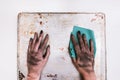 Low-paid profession dirty hands social disparity