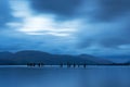 Blue hour Loch Lomond long exposure Royalty Free Stock Photo