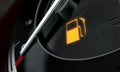 Low Petrol Dashboard Light Royalty Free Stock Photo