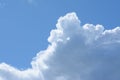 Unpoluted sky with cumulus clouds