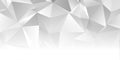 Low poly abstract banner design Royalty Free Stock Photo