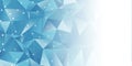 Low poly abstract banner design Royalty Free Stock Photo