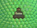 Low poly abstract spike BG with green color tone
