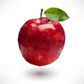 Low poly apple Royalty Free Stock Photo