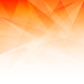 Vector Abstract Orange Gradient Background with Polygonal Pattern Royalty Free Stock Photo