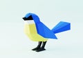 Low Poly Bird Tit, titmouse