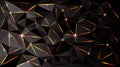 Low poly black dark-grey abstract background