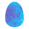 Low poly blue egg Royalty Free Stock Photo