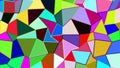 Low poly in colorful trapezium shape color transition background