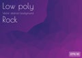 Low poly dark burgundy, purple abstract background. Geometric triangulation rock, mountain. Textured Pattern. Vector Royalty Free Stock Photo