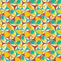 Low poly fantasy mosaic pattern. Seamless vector background