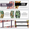 Low Poly Flyer style background Design Template Royalty Free Stock Photo