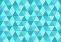 Bright blue colors. Print design for textile, posters, flyers, T-shirts, wallpapers. Triangular seamless pattern. Royalty Free Stock Photo