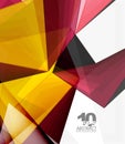 Low poly geometric 3d shape background Royalty Free Stock Photo
