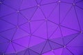Low poly geometrical background. Connected lines in triangles forming futuristic hexagonal pattern.