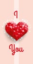 Low Poly Heart Contact Icons Header