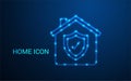 Low Poly Home Icon Design: Stylized 3D House Symbol for Apps, Games, UI, Maps, and Digital Interface Elements Royalty Free Stock Photo