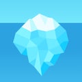 Low poly iceberg illustration