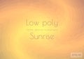 A low poly light orange abstract background resembling the rising sun or the birth of a supernova, a galaxy. Geometric