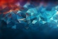 Low poly magic abstract background adorned with intricate geometric polygons