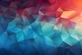 Low poly magic abstract background adorned with intricate geometric polygons