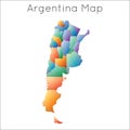 Low Poly map of Argentina.