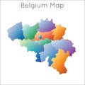 Low Poly map of Belgium.