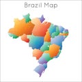 Low Poly map of Brazil.