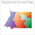 Low Poly map of Equatorial Guinea.