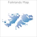Low Poly map of Falklands.