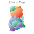 Low Poly map of Ghana.